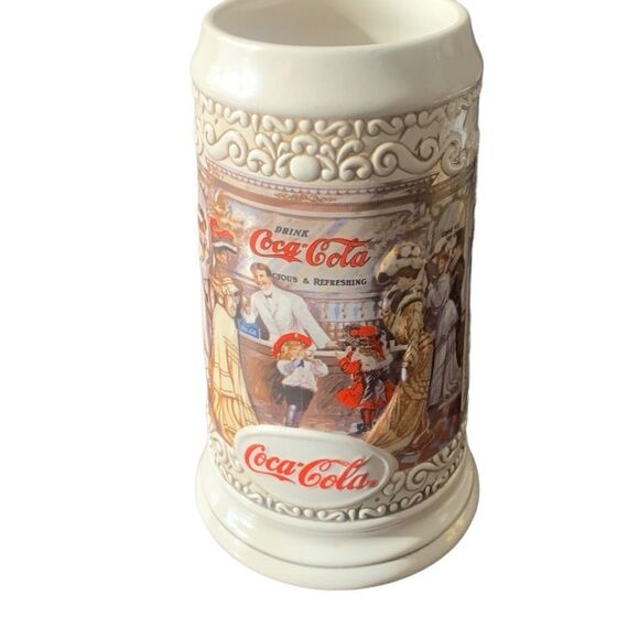 Vintage Coca Cola Stein 1994 The Classic Americana Soda Fountain Experience - Picture 5 of 16